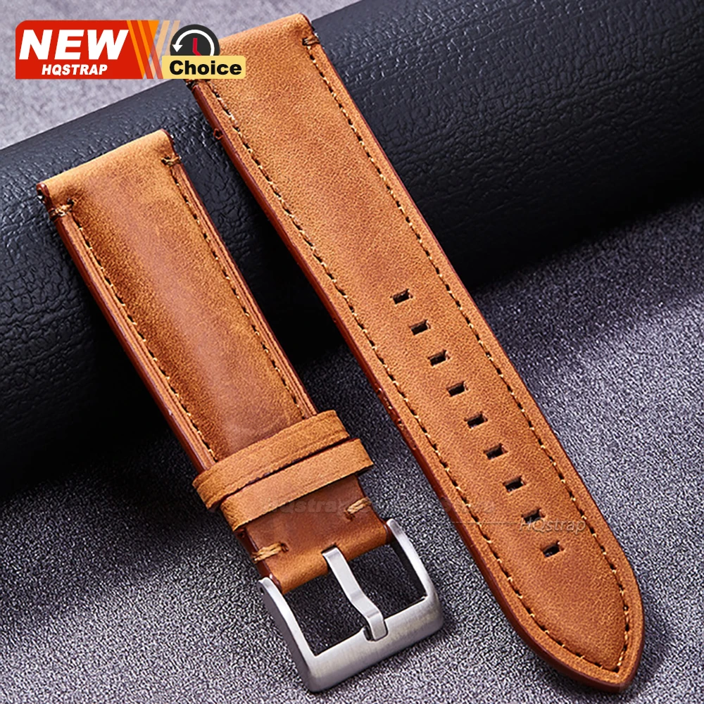 20mm 22mm 24mm Modisches Uhrenarmband für Omega, Armband für Seiko Smartwatch, Lederarmbänder für Samsung Galaxy4/5/6/7 40mm44mm Classic – Detail 3