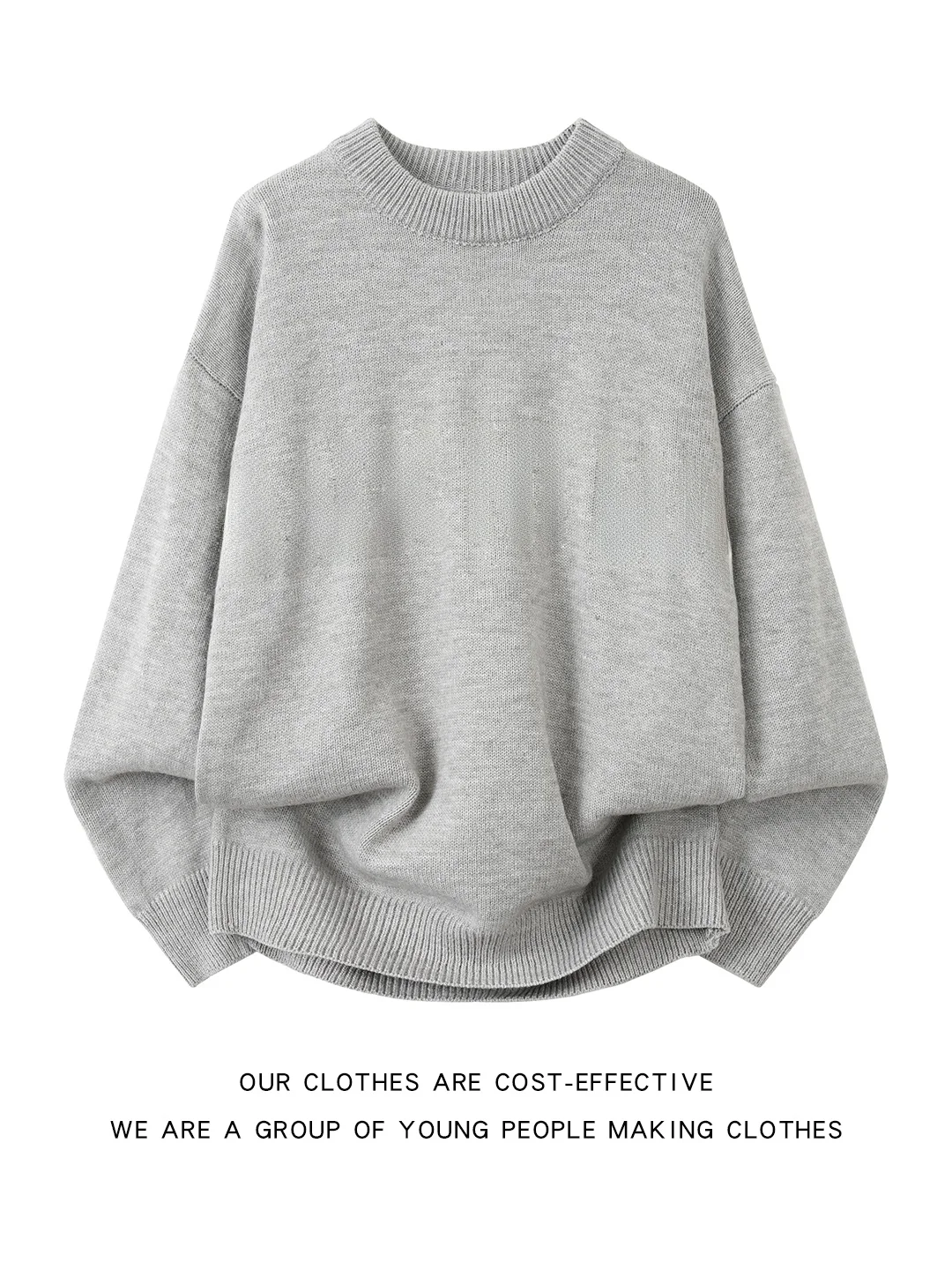 

American Sle round Ne Knitwear Men's Autumn Winter Versatile Lazy Sle Letter Pattern Casual Sweater Vintage Overhead