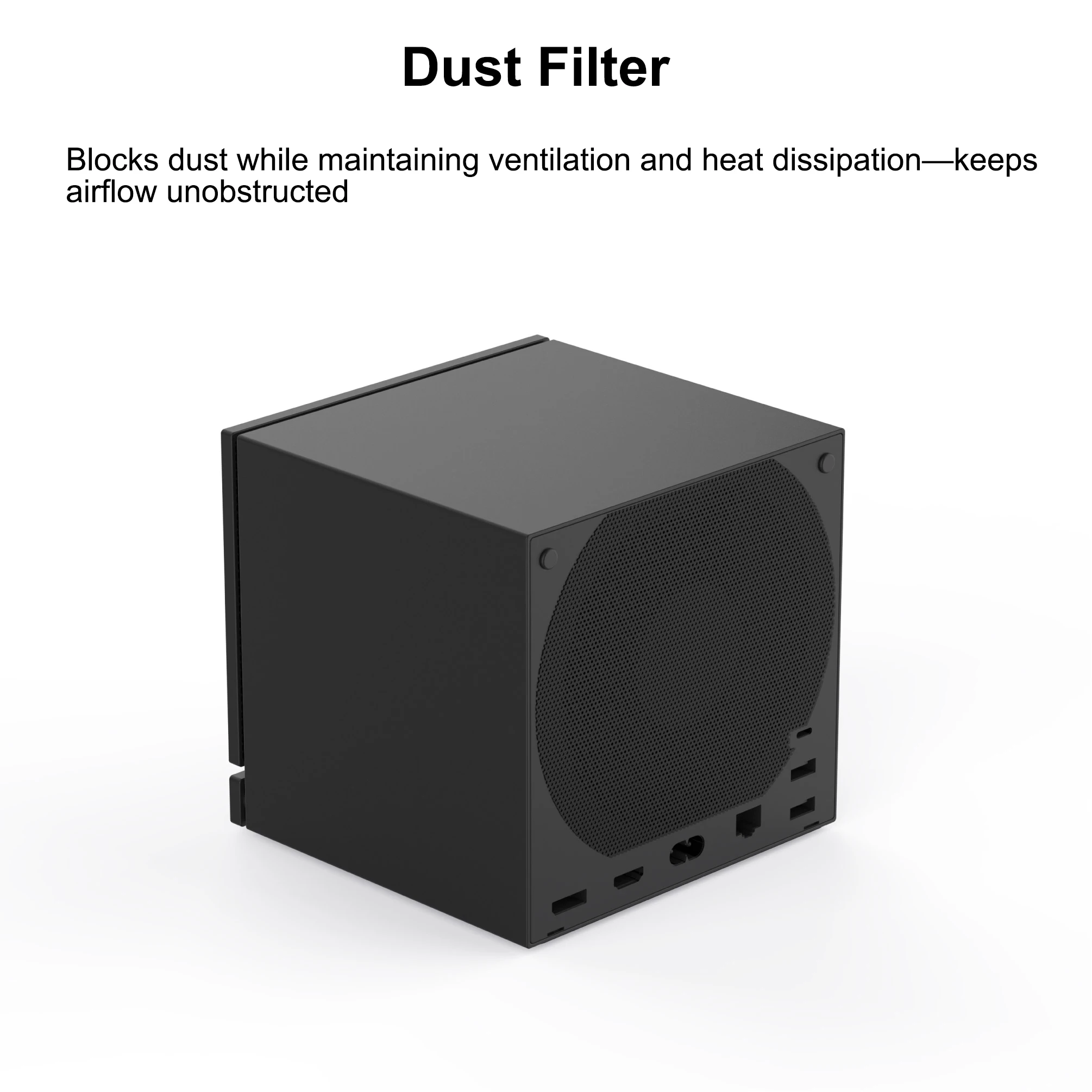 5 In 1 Dust Filter Protective Kit Carbon Fiber Stickers For Steam Machine Front Rear Bottom Full Cover Dustproof