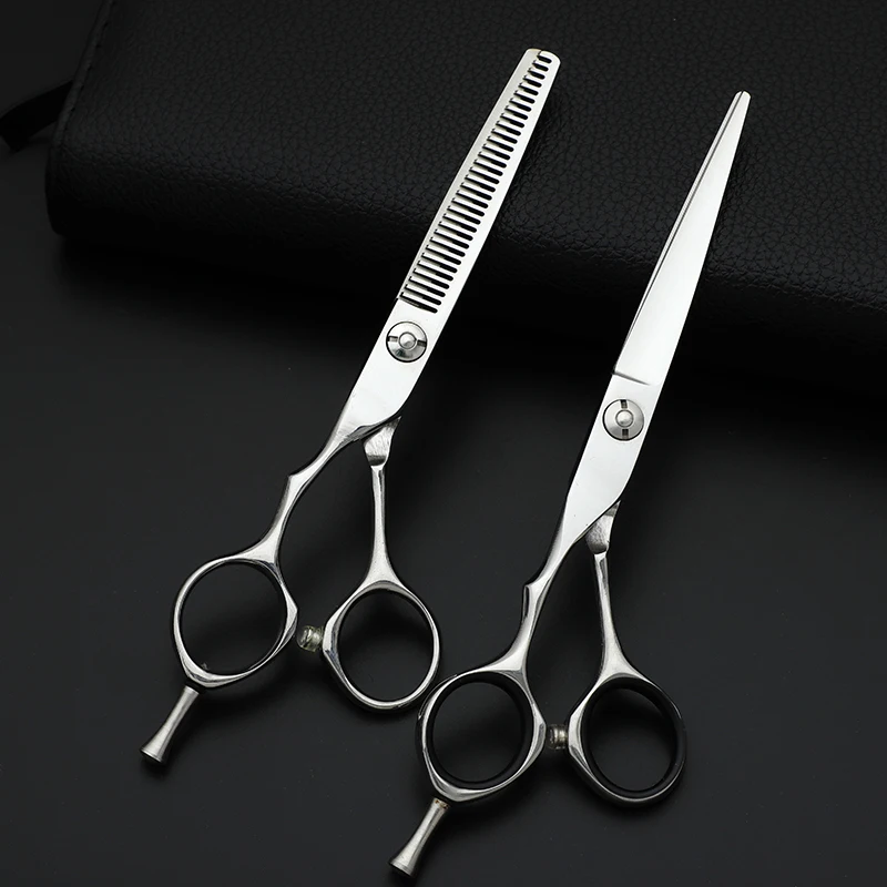 

Barber Scissors 2pcs Lefted Combo 6 Inch As Pictures 28 6cr13 Hair Scissors Barber Shop Professional Accessories Clearance