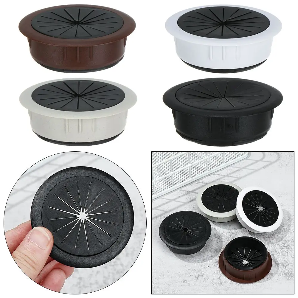 Practical Office Organizer Cable Clamp Computer Grommet Line Box Desk Table Cable Fastener Wire Hole Cover