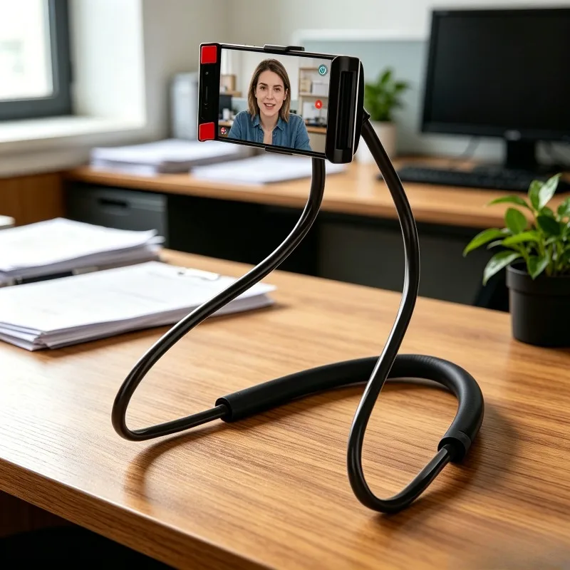 

Creative Lazy Neck Hanging Phone Holder Universal Multifunctional Stand for Bed & Car Use