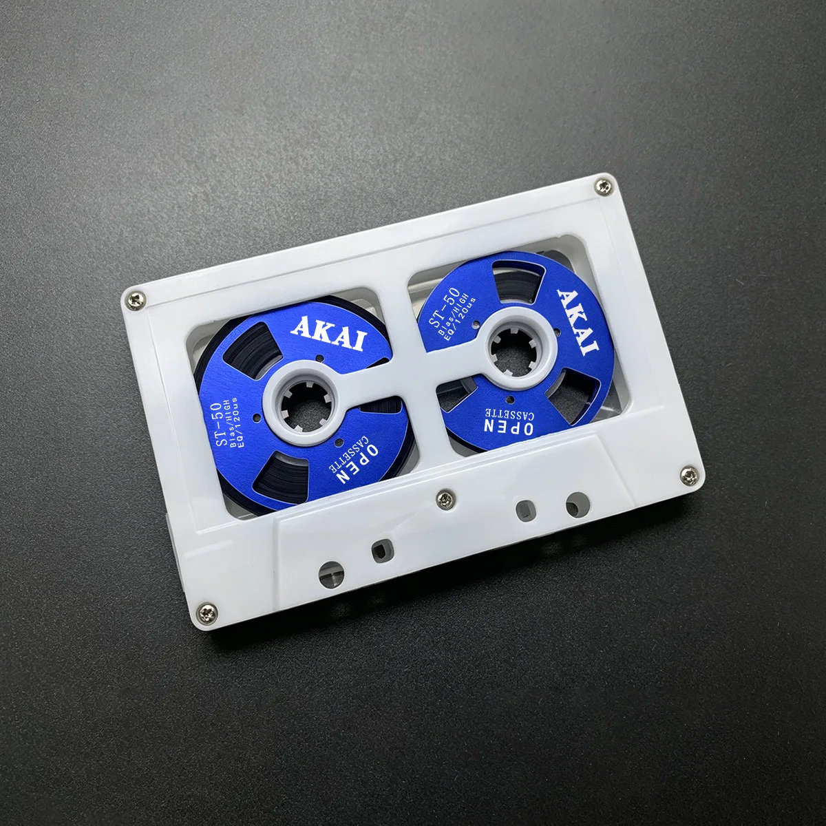 Open Cassette 50 Minute Blank Audio Cassette Reel to Reel Tape Double Side Metal Reel Hollow Case Self-Made High Quality Design view 6