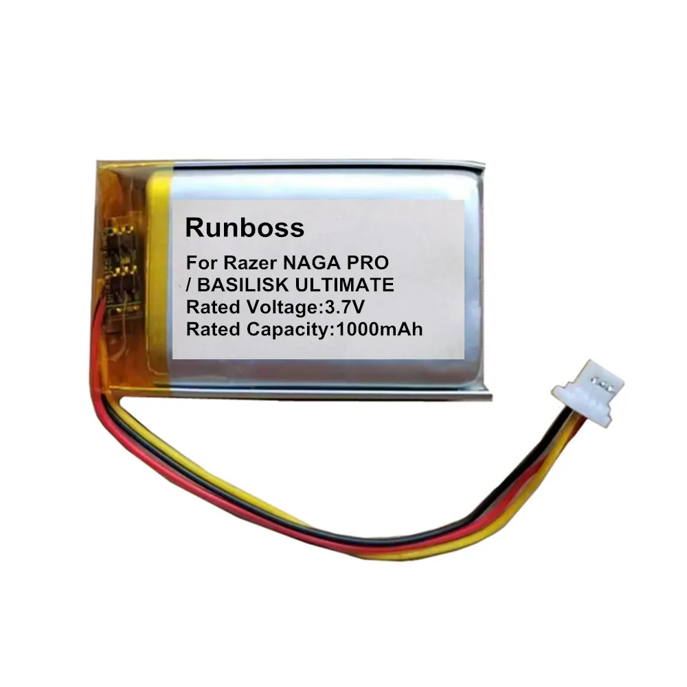 3.7V 1000mAh Replacement Mouse Battery For RAZER Basilisk Ultimate / NAGA PRO , RZ01-03420, 034200100 , RC30-031701 - view 2