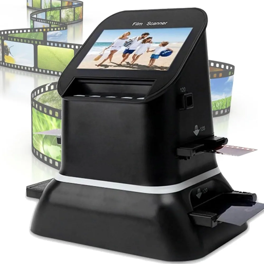 

Сканер пленок 4.3 LCD для 35-мм и 120-мм среднеформатных негативов, конвертер в цифровой формат, 22 МП