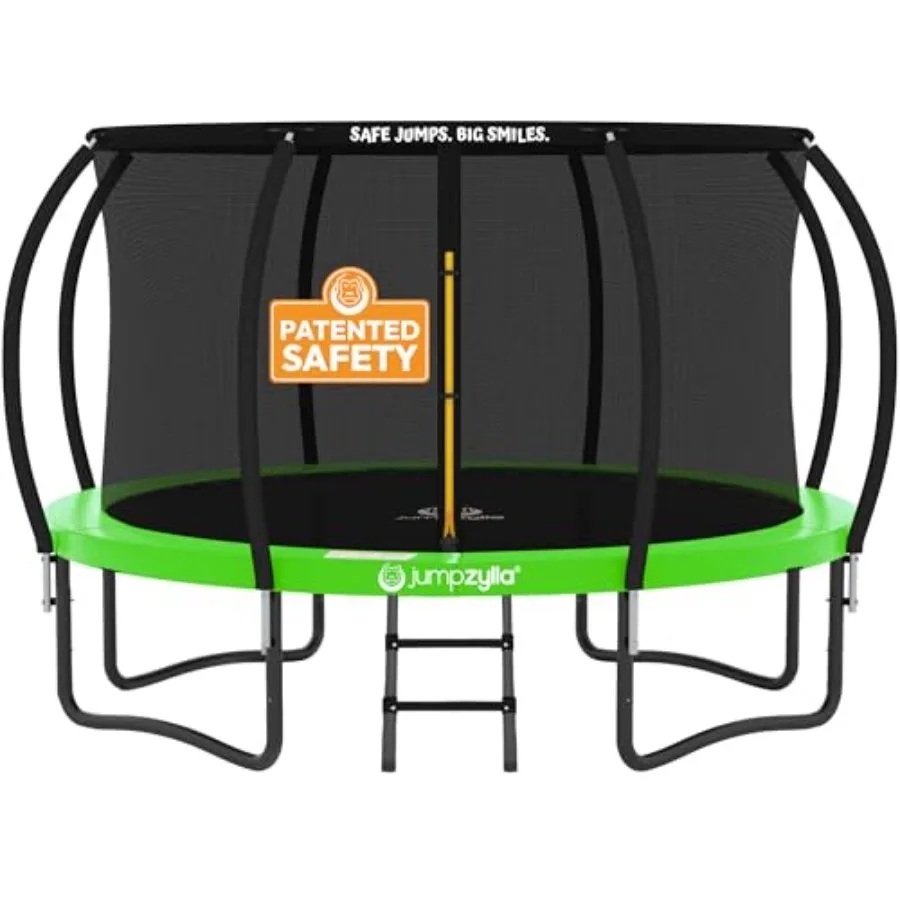 

Outdoor 8FT 10FT 12FT 14FT 15FT 16FT Recreational Trampoline with Enclosure and Ladder Anti-Rust Coated Frame ASTM Approved for