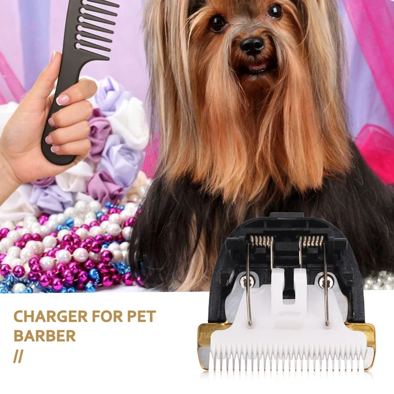 Grooming Ceramic Cutter Head Razor Blade 40Mm 24 Teeth For Animal Clipper Trimmer