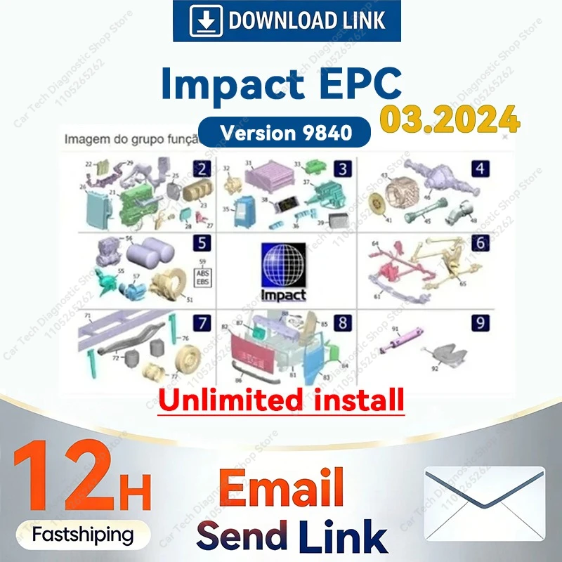 2024 IMPACT 9840 OR 2022 VOVO Impact EPC 9227 Lorry Bus Catalogue Information on Repair,Spare Parts,Diagnostics 09.2025 PROSIS