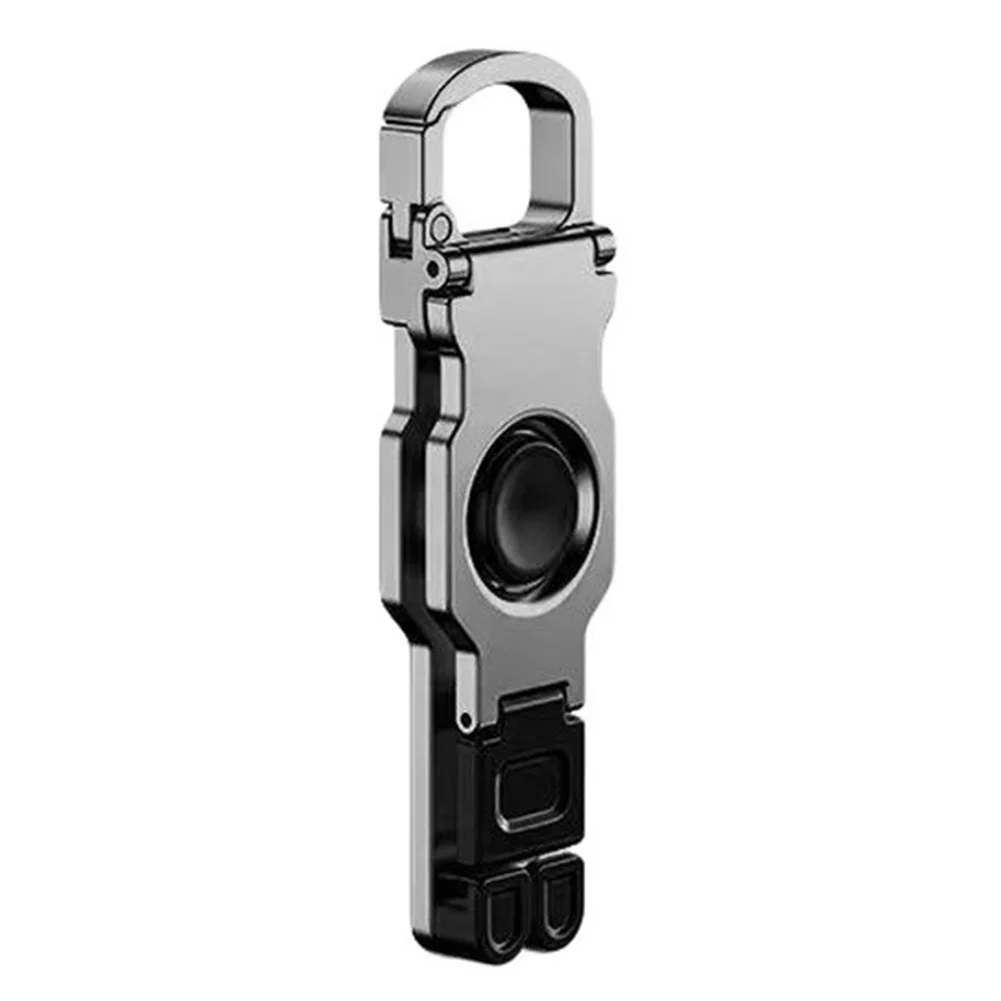 Aluminum Fidget Phone Stand with Compact Foldable Build 360 Swivel Function and Silicone Enhanced Grip for 800g Load