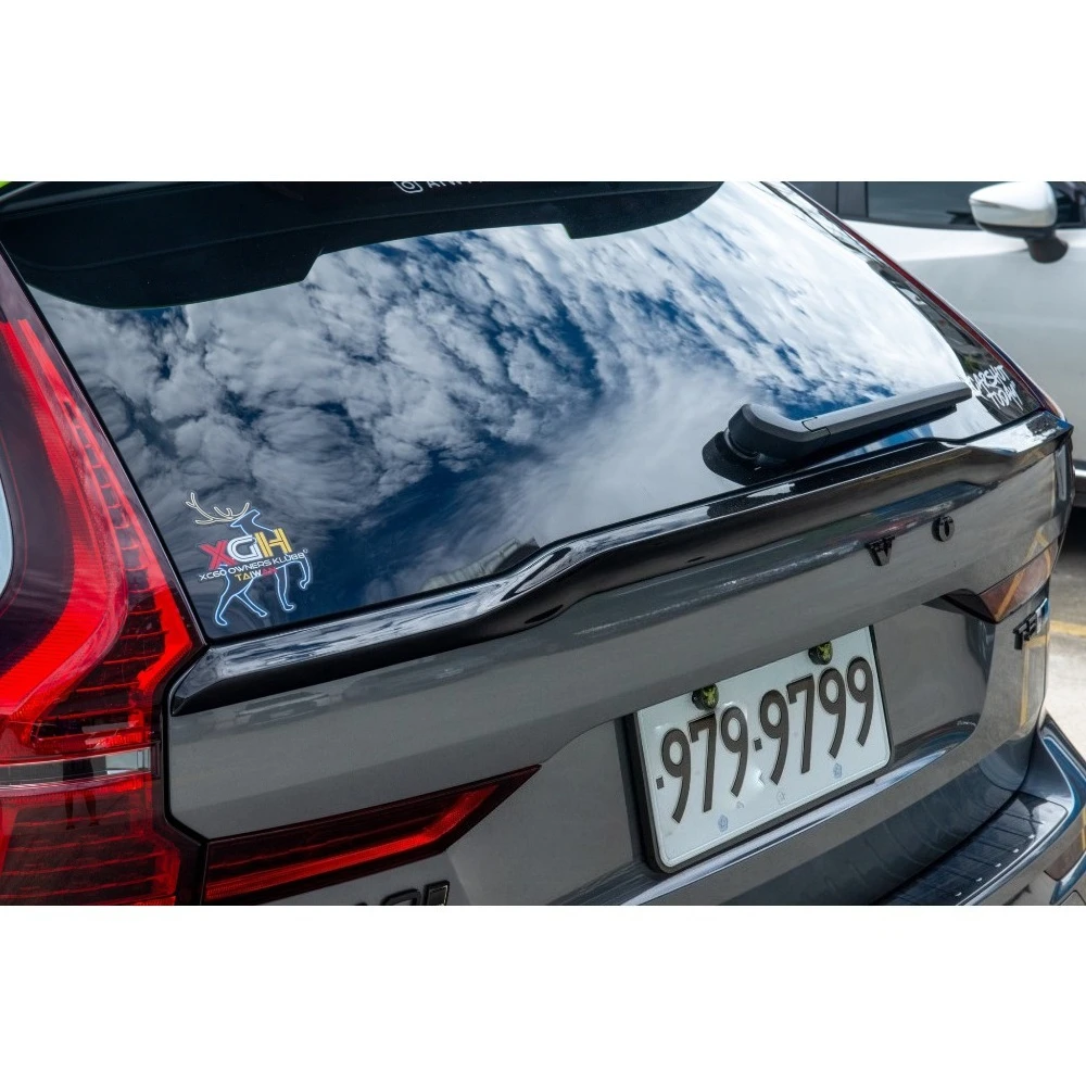 For Volvo XC60 high-quality XC60 2018-2025 Spoiler Tail Wing Rear Trunk Lid Spoiler Wing Black and Carbon Fiber Pattern Body Kit