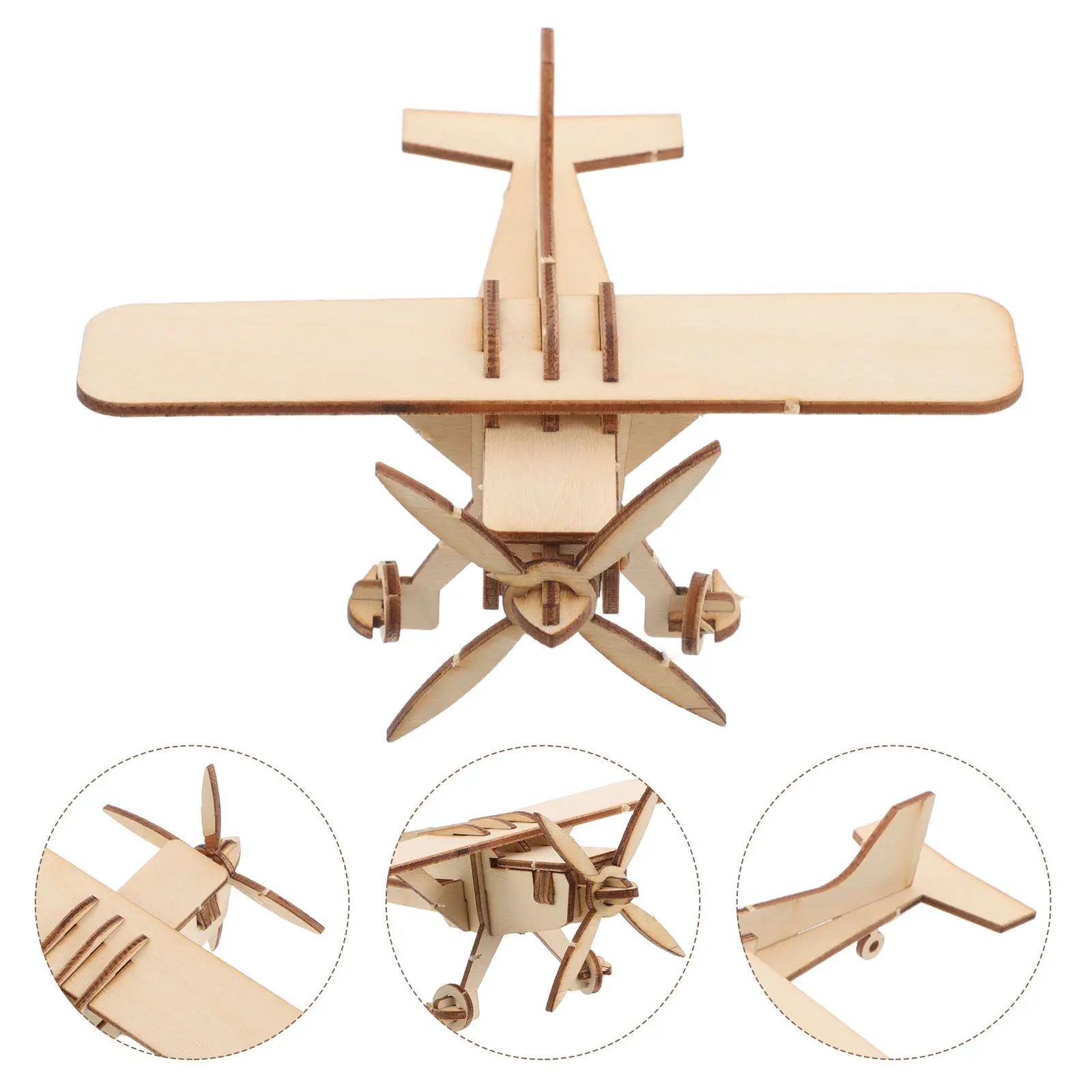 

Набор для сборки миниатюрного деревянного самолета своими руками - 3D-пазл для детей и взрослых - Декоративный ретро-самолет ручной работы - Подвесное украшение в виде самолета