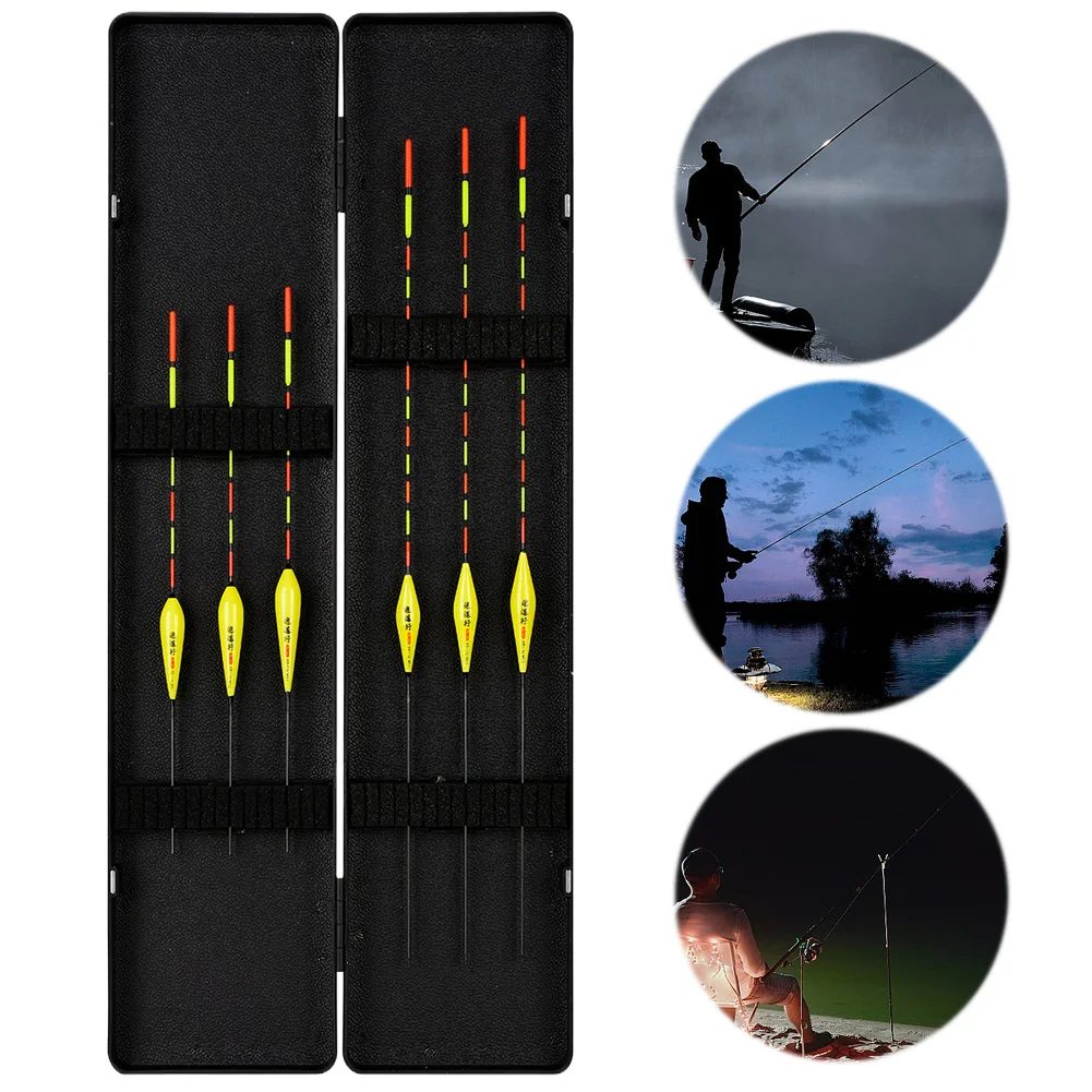 

Набор рыболовных поплавков с коробкой для хранения, дрейфовые трубчатые поплавки-маркеры, высокочувствительные, для рыбалки на открытом воздухе