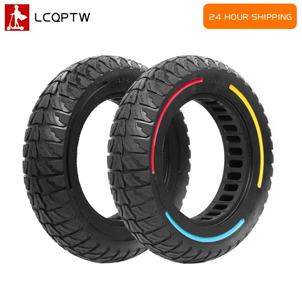 

10 Inch Solid Tire Off-Road Tires 10x2.5-6.1 for Kugoo M4/ M4 Pro Electric Scooter Anti-puncture Puncture Proof Tubeless Tyre