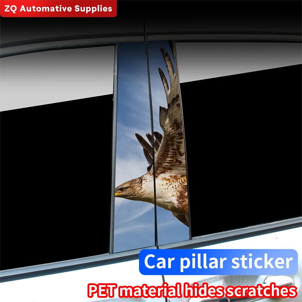 

Car Stickers Cool Eagle Auto B Pillar Waterproof Decoration Cover Scratches DIY Car Doors Pillar Vinyl Decals Auto Accessories