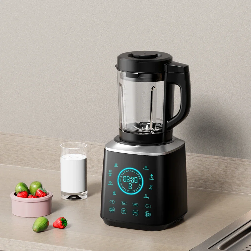 

Multifunctional heavy duty commercial industrial food Processor Smoothie ice nutri glass super touch screen Blender