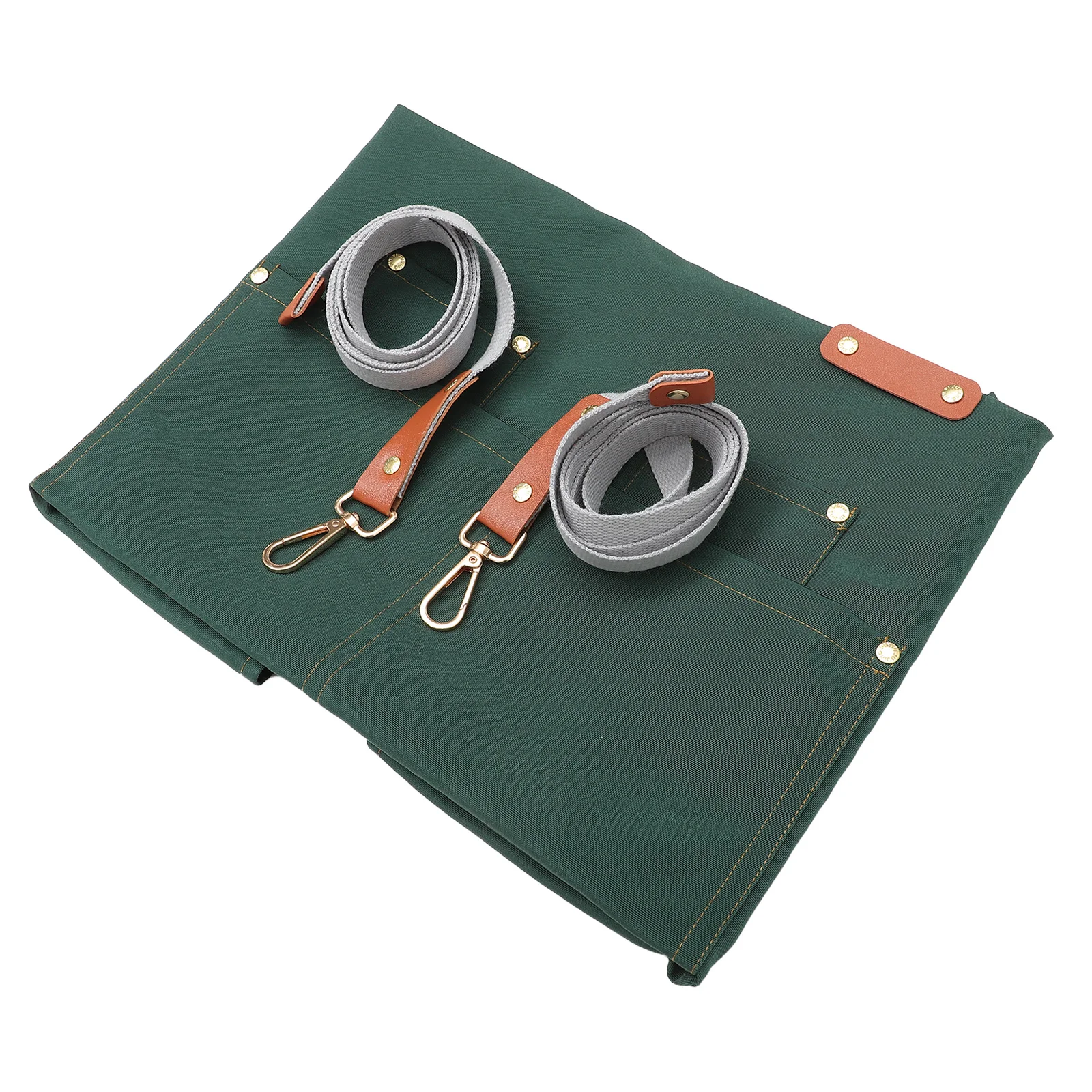 

1pc Waterproof Canvas Apron Oil Proof Cooking Baking Grilling Gardening Painting Cleaning Multi-Functional Kitchen Workwear