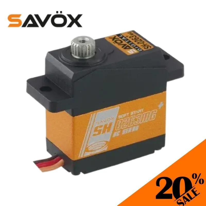 Original Savox SH 0263MG Plus Micro Digital Servo w/ Soft Start, 0.10/30  6v Digital DC Motor Metal Gear RC Servo