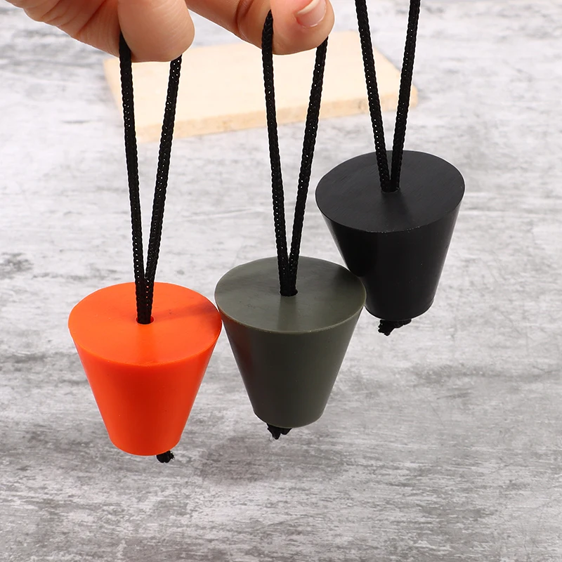 Universal Scupper Plug Stopper mit Cord Seil Bung Abfluss löcher Zubehör für Beiboot Kajak Schlauchboot Marine Boot