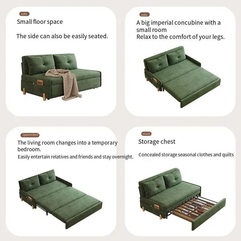 */*Recliner Designer Foldable Sofas Telescopic Push Pull Couch Storage Sofa Bed Daybed Modern Divano Letto Living Room Furniture