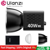 Ulanzi-Lámpara LED profesional para fotografía y vídeo, COB, 40W de potencia, batería integrada, 2500-6500k, Kit de luz COB con temperatura de Color Dual