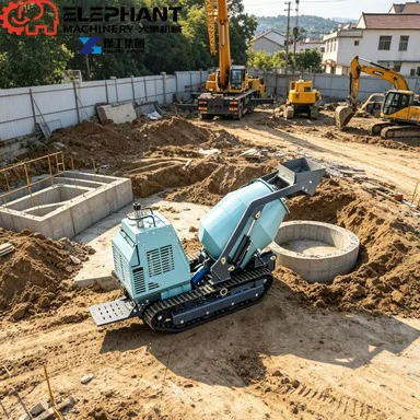 Mini Concrete Mixer 260L Electric Portable Cement Mixing Drum Easy Operation For Construction Site