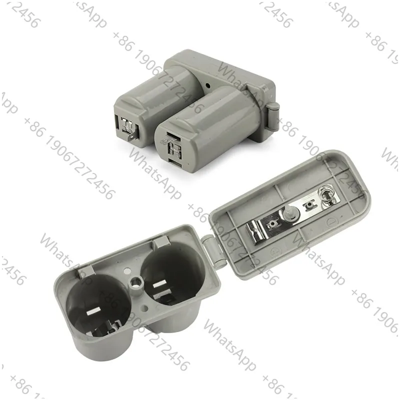 2PCS Double Compartments Universal Battery Box for Gas Water Heater Accessories Dark Gray Plastic