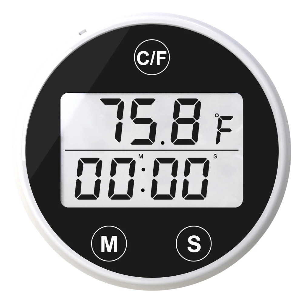Ice Bath Thermometer IPX7 Waterproof Multifunction Ice Bath with Countdown Exercise Timer Clock Alarm High Accur