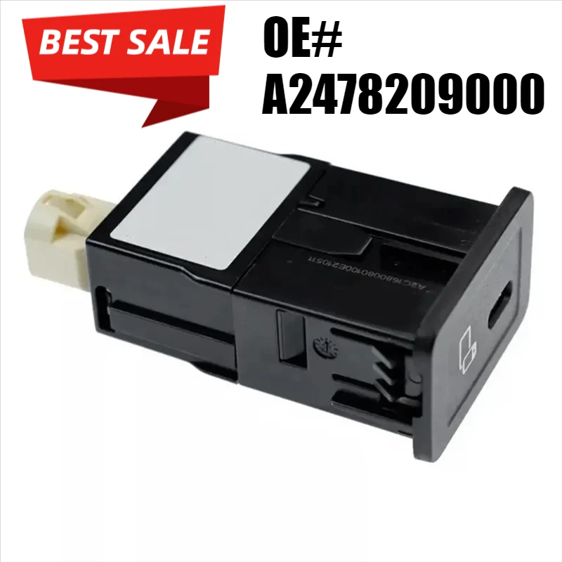 

Car USB Charging Port Module A2478209000 For C118 W177 W247 X253 2019-2023 TYPE-C HUB Multimedia Unit-T61C