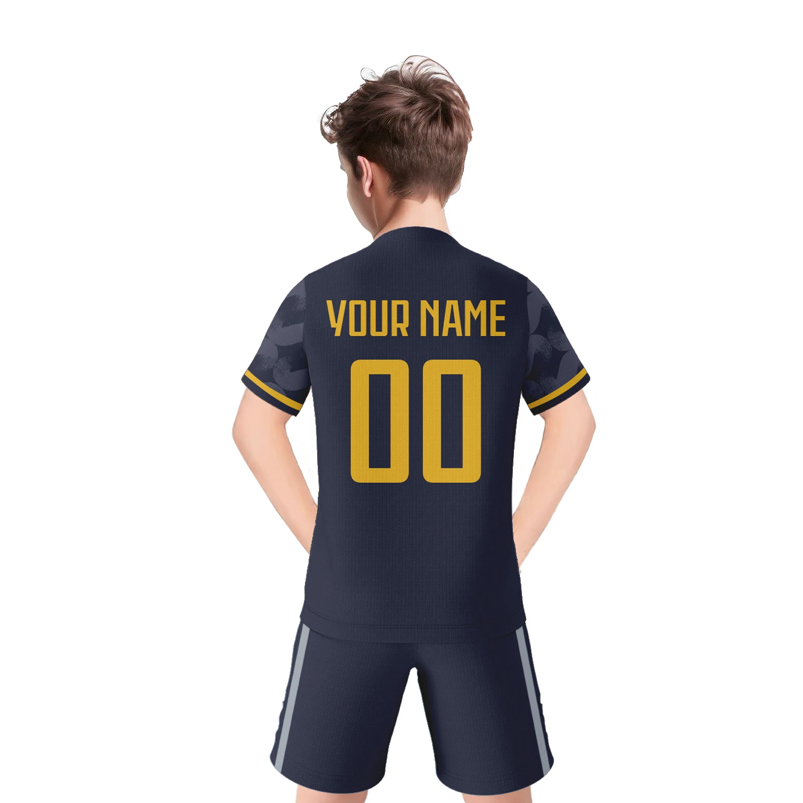 Custom Kids Soccer Jersey Set for Boys Girls Personalized Youth Team Soccer Training Uniform with Name Number Soccer Fans Gift image 5