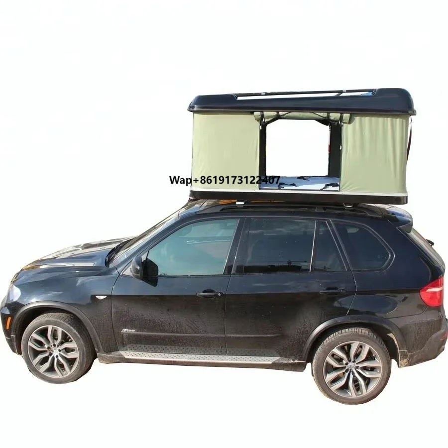 

Vehicle Roof Tent Fiberglass Hard Shell Car Roof Top Tent with Rack for Luggage Rack