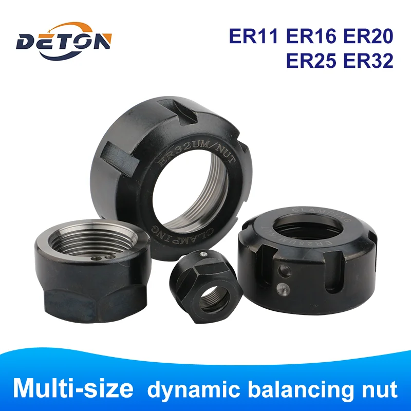 

Engraving motor balance nut ER11/16/20/25/32 multi-type spindle nut can be used to fix the cutter of CNC milling machine