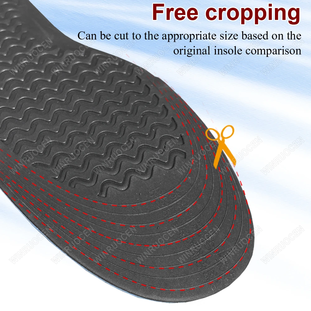 2-5cm Height Increase Insoles Magnet Adjustable Arch Support Shock Absorbant  Orthopedic Cushion Heel Inserts Unisex Foot Pads image 4