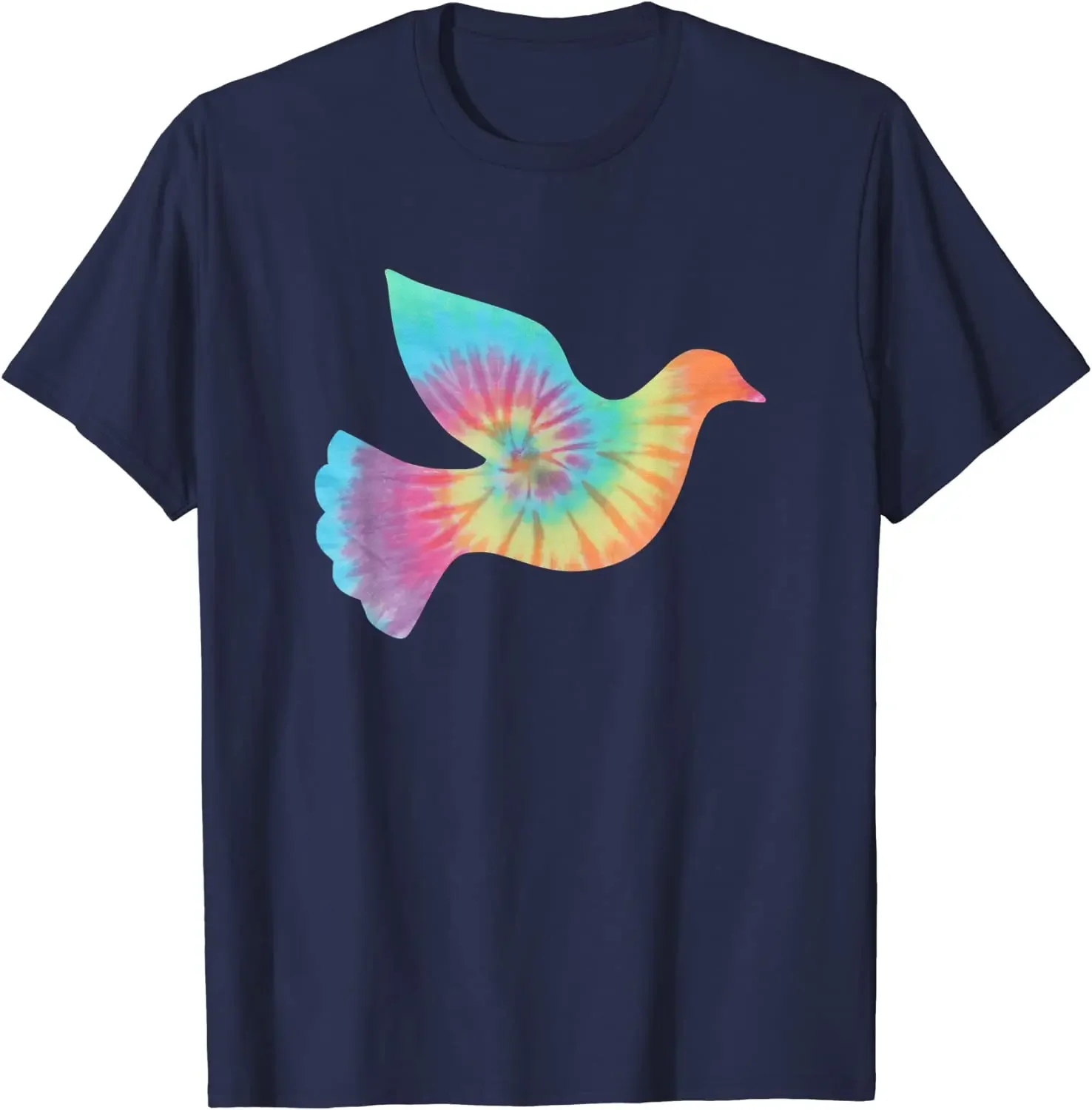 Peace Dove Tie Dye T-shirt Oversized T Shirt Casual Cotton Vintage T Shirt Graphic T Shirts Four Seasons women Tees Men T Shirt