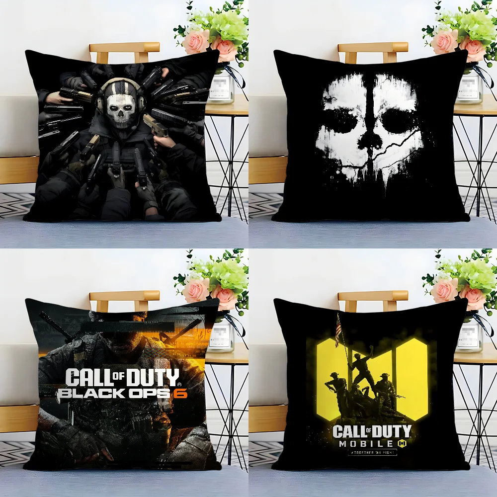 C-Call of D-Duty Game Pillow Case Plush Fabric Soft  Pillowcase Double Sided Print Cushion Cover Household Gifts