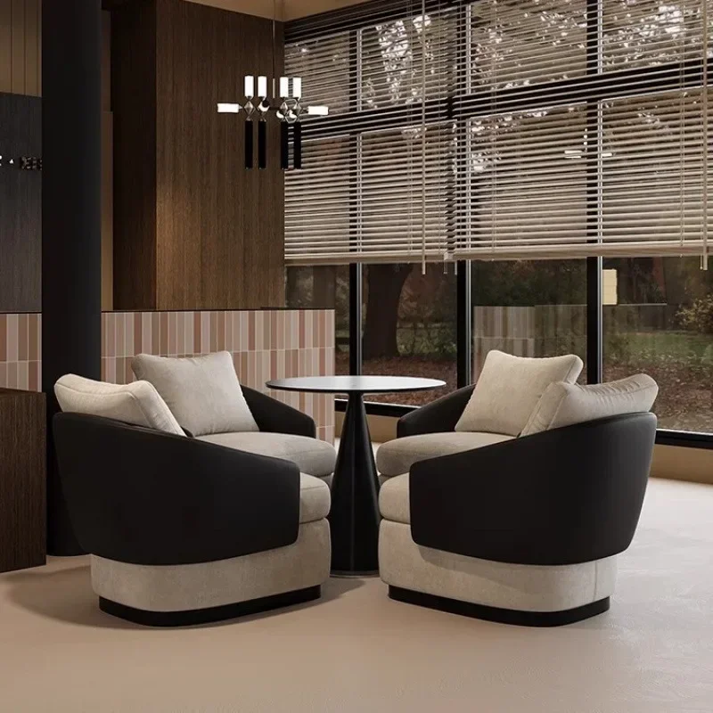 DSA Light Luxury Business Meeting Sofa Combination Hotel Clubhouse Sales Office Receiving Visitors Leisure Sofa  Combination