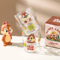 Disney Chip Dale new cute creative cartoon pattern multifunctional high temperature resistant glass water cup for men and women