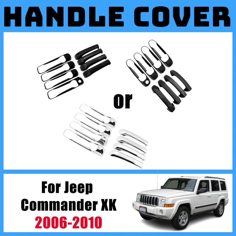 

Car Exterior Door Handle For Jeep Commander XK 2006-2010 2007 2008 2009 Ourside Handle Cover Anti-scratch Stickers Accessories