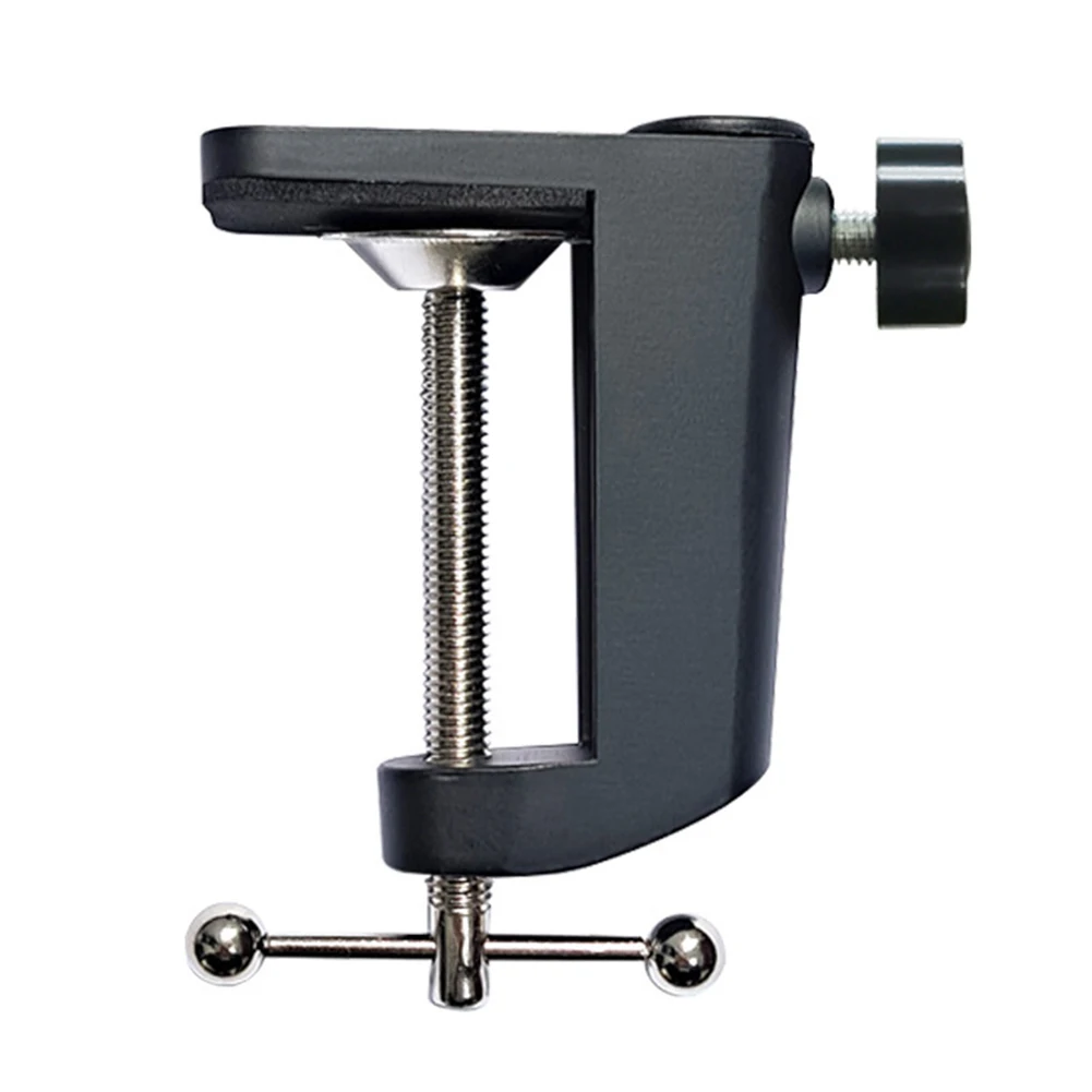 Aluminum Alloy Base Desk Lamp I-shaped Clamp Bracket Desktop Fixed Bracket Clamp Drawer Accessories Woodworking Tool