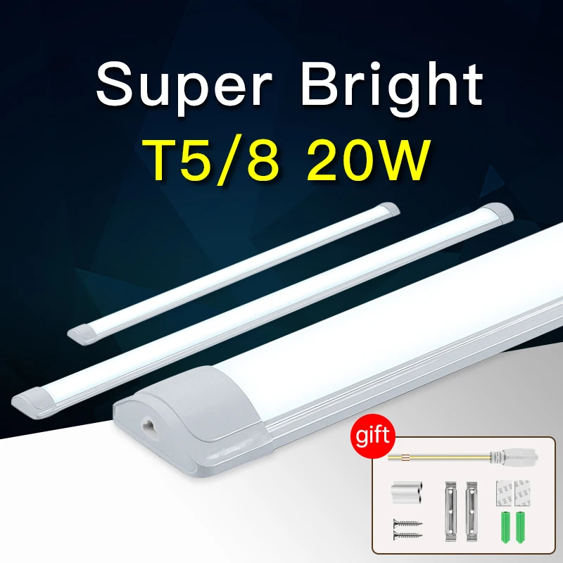 

T5 Led Tube Light 220v T8 Tube Bar 30cm 50cm Led Lights For Home Kitchen 10w 20w Under Cabinet Closet Lamp Living Room Lighting
