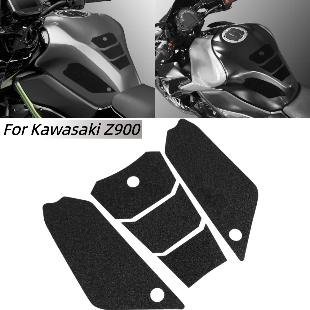 

5 Pcs for Z900 Fuel Tank Cover Sticker Motorcycle Gas Tank Cowl Decals Anti-slip for Kawasaki Z900 2017-2019 2018 Accessories