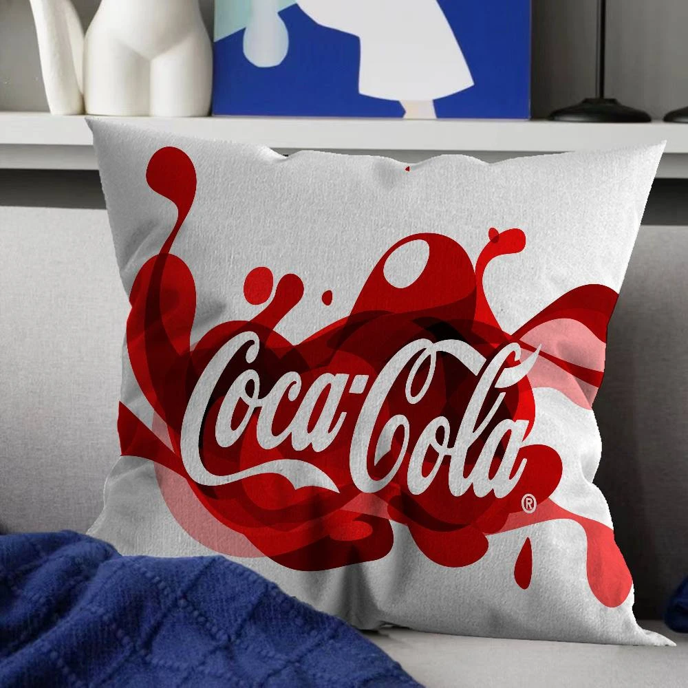 

C-COCA-COLAS Cushion Cover Pillowcase Upholstery Sofa Throw Pillow Home Decor Pillowcas