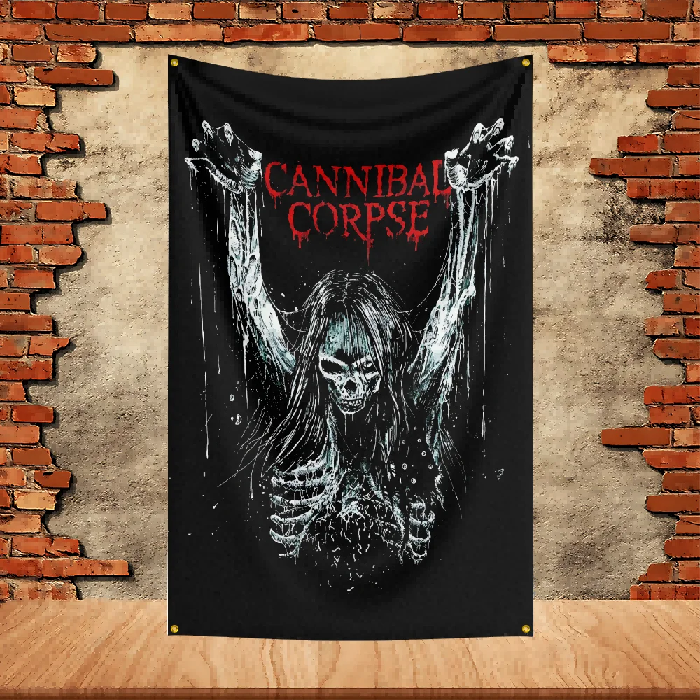90X150ft Cannibal Corpse Band Party Flag Polyester Printed Flag Banner Tapestry for Garden Garage Decoration Concert Flag