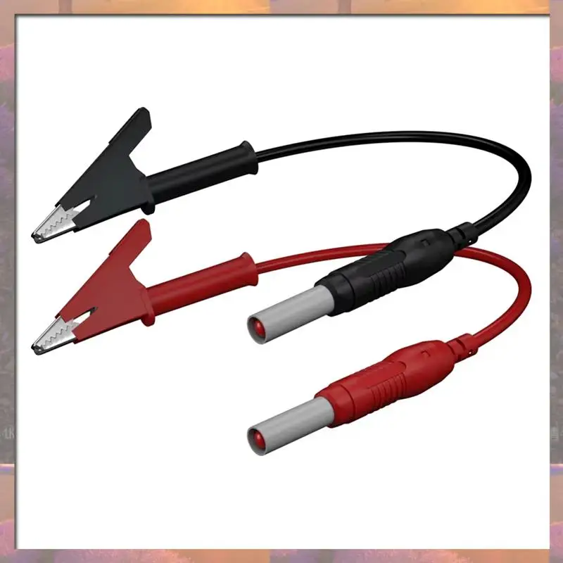 أعلى بيع 2 قطعة 4 مللي متر قابل للسحب سلامة الموز التوصيل إلى الموز التوصيل 1 متر النيكل مطلي النحاس الموز التوصيل J.70019 اختبار الرصاص أحمر أسود