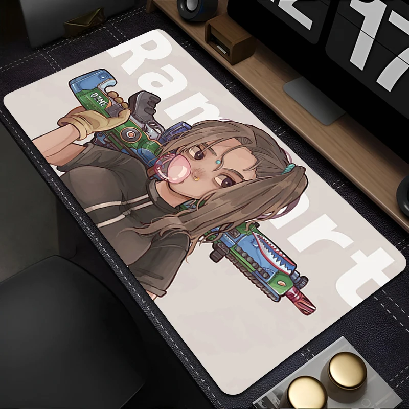 Rampart Apex Legends Anime Large Mouse Pad PC Gaming Non-slip Table Mat Mousepad For Office Gamer Laptop Mats Company Desk Pads