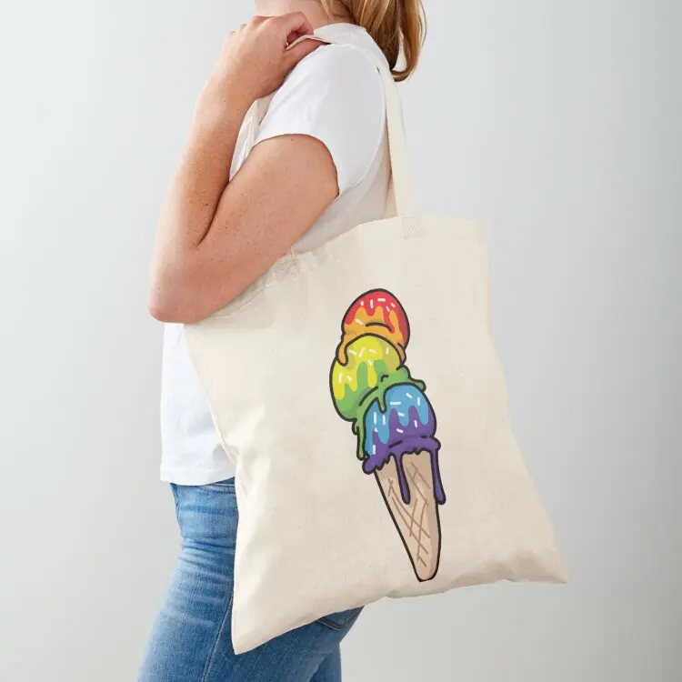 

gay pride ice cream cones Tote Bag shoping bag women bag handbag Shopper handbag