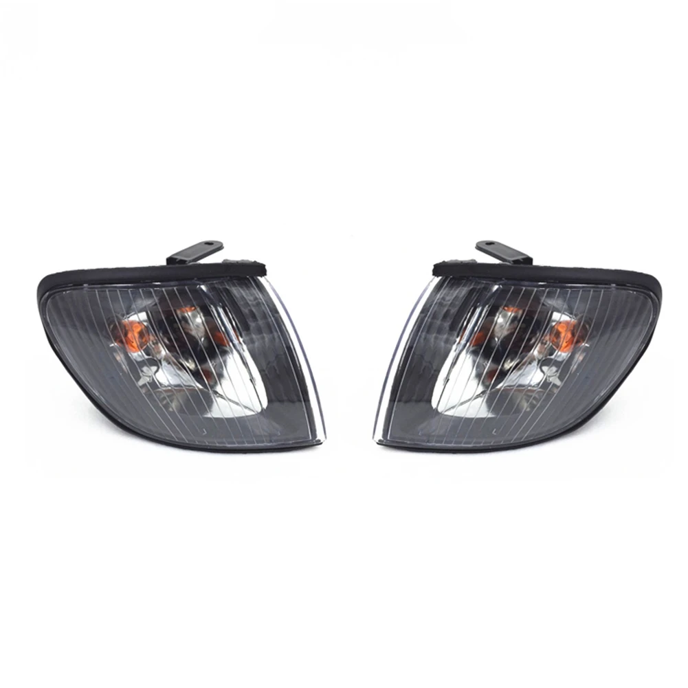 

Pair Front Headlight Corner Light Turn Signal Indicator Lamp for HYUNDAI H1 Starex 1995-2005 Black