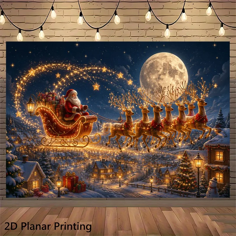 VIKAMA Rustic Fireplace Christmas Tapestry, Cozy Fire Stockings Pine, Xmas Wall Hanging for Holiday Home Party Decor
