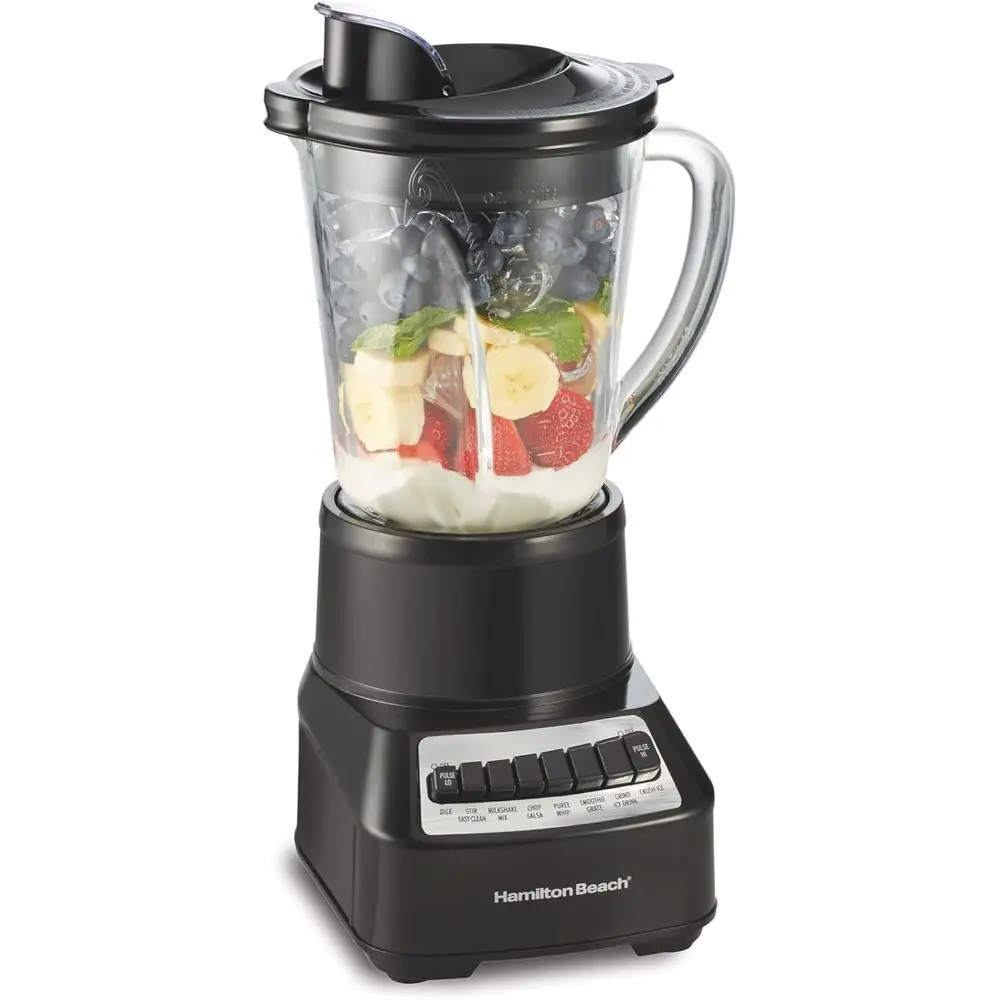 

Wave Crusher Blender or Smoothies With 40 Oz Glass Jar and 14 unctions, Ice Sabre Blades & 700 Watts or istently Smooth Results,