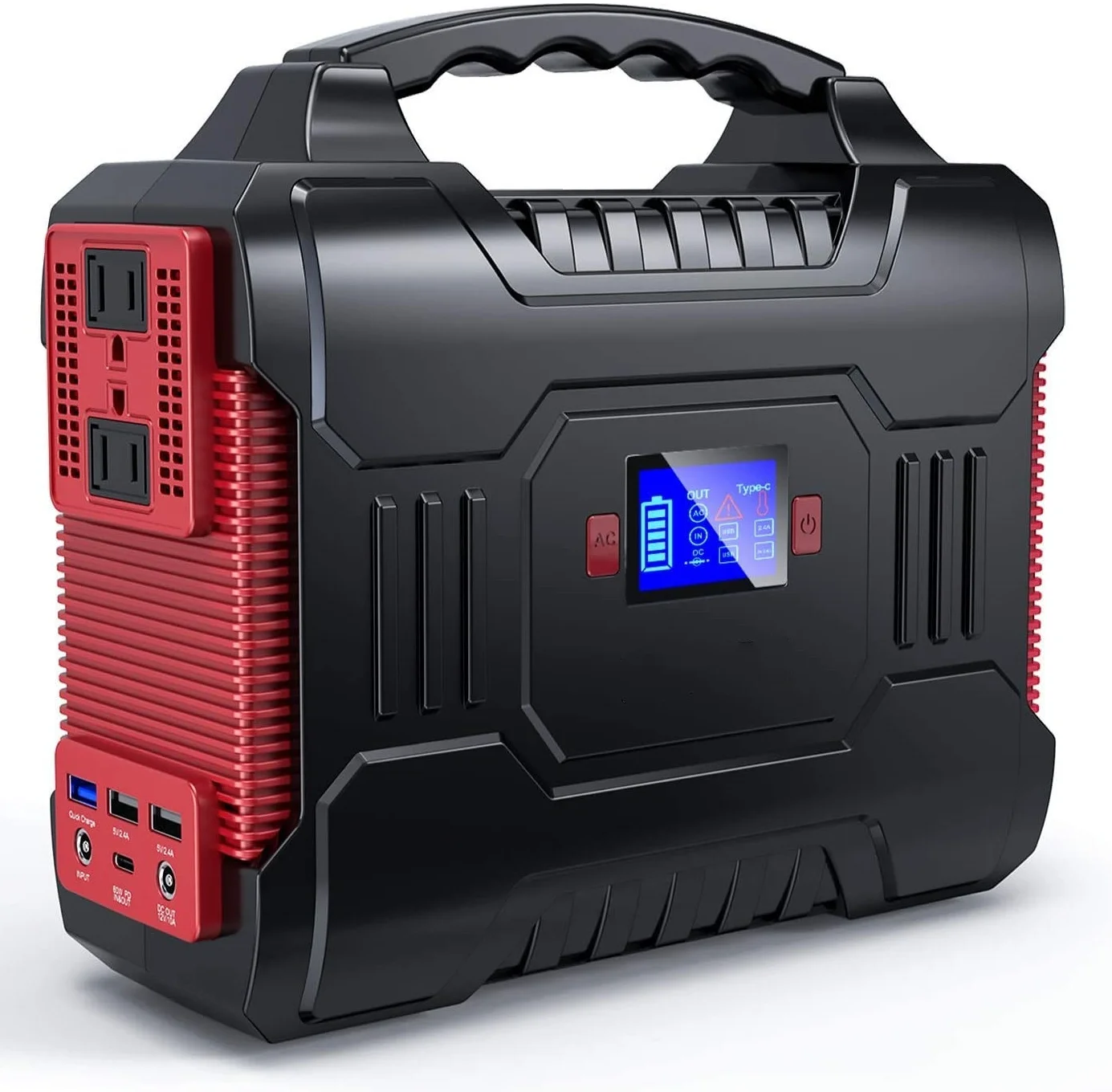 72000mAh Large Capacity Portable Power Station 110V 220V AC USB Multifunctional Household Outdoor Power Bank