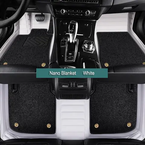 Audi A6 Avant Allroad 자동차 카펫 발 가죽 바닥 라이너 용 더블 레이어 맞춤형 자동차 바닥 매트